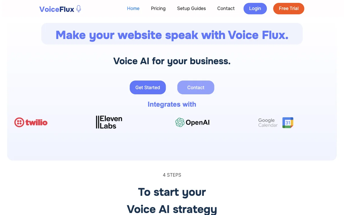 Voice Flux: Empowering Your Website with AI Voice Technology