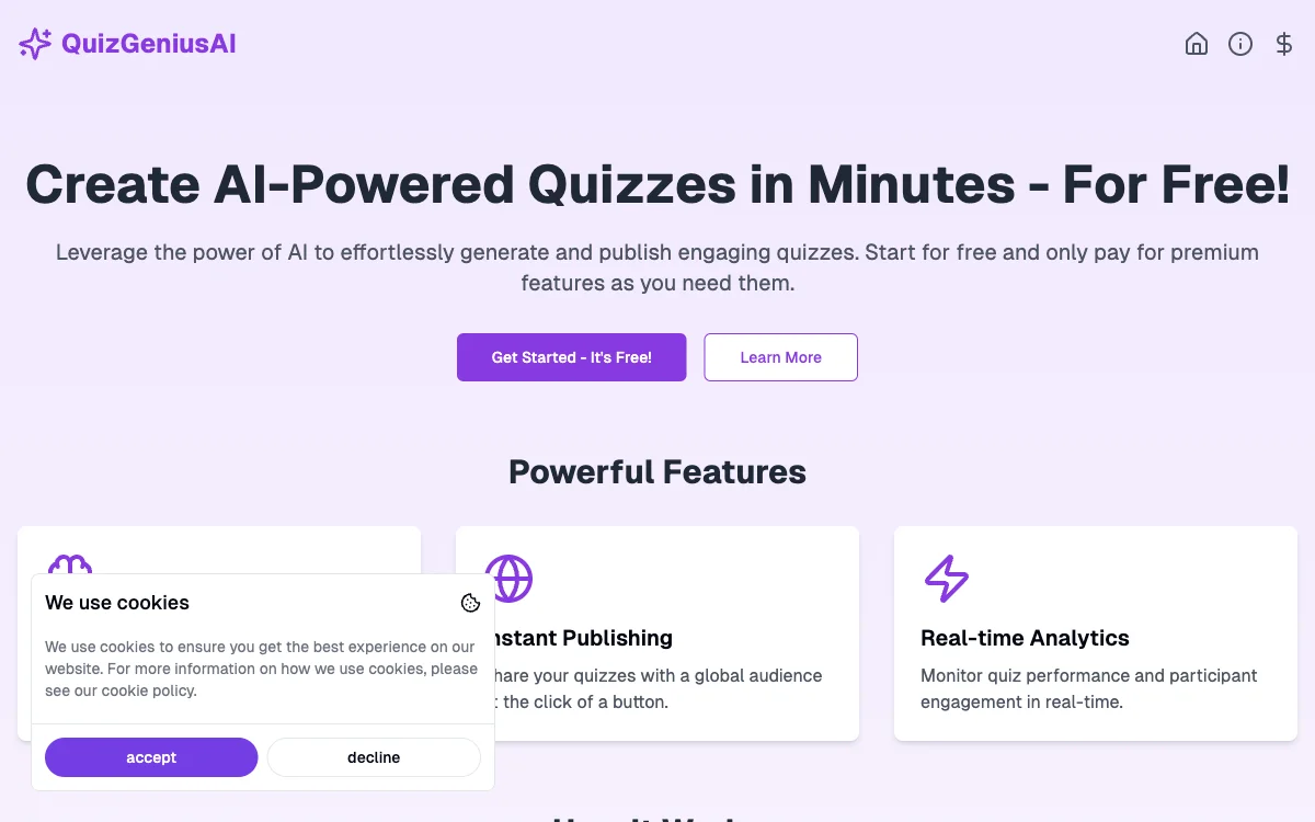 QuizGeniusAI: Effortless Quiz Creation with AI