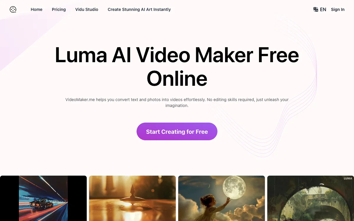 VideoMaker.me：免费在线将文本和照片转换为精彩视频的AI工具