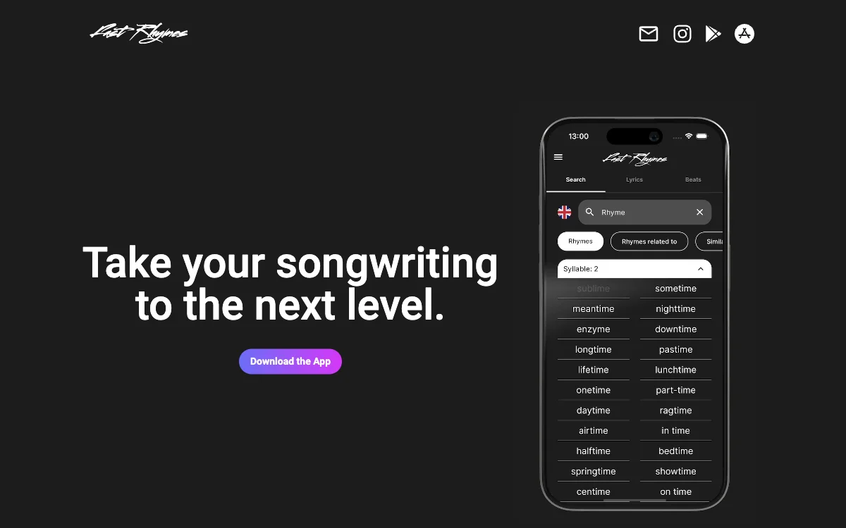 Fast Rhymes: Unleash Your Songwriting Potential