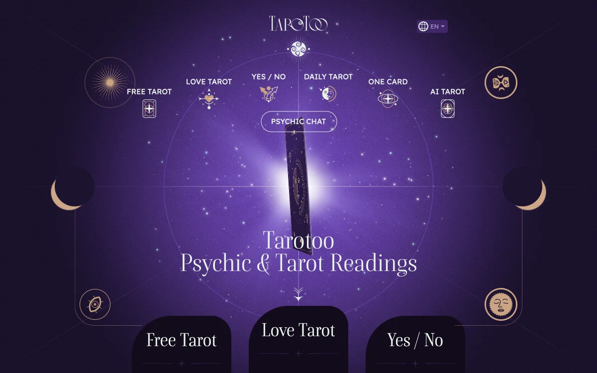 Tarotoo: Dịch vụ Đọc Tarot và Trò chuyện Tâm linh miễn phí với AI