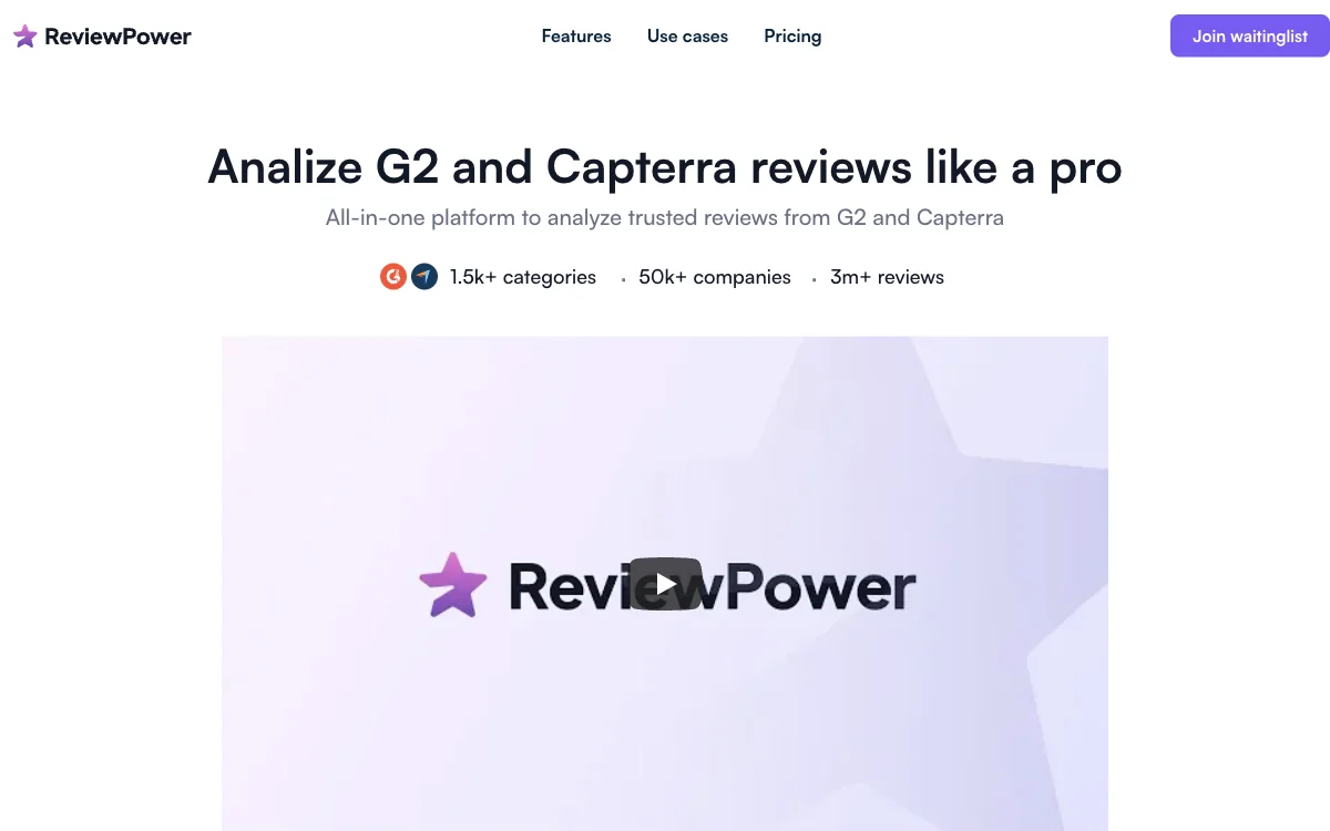 Получите полную мощь доверенных отзывов G2 и Capterra с ReviewPower