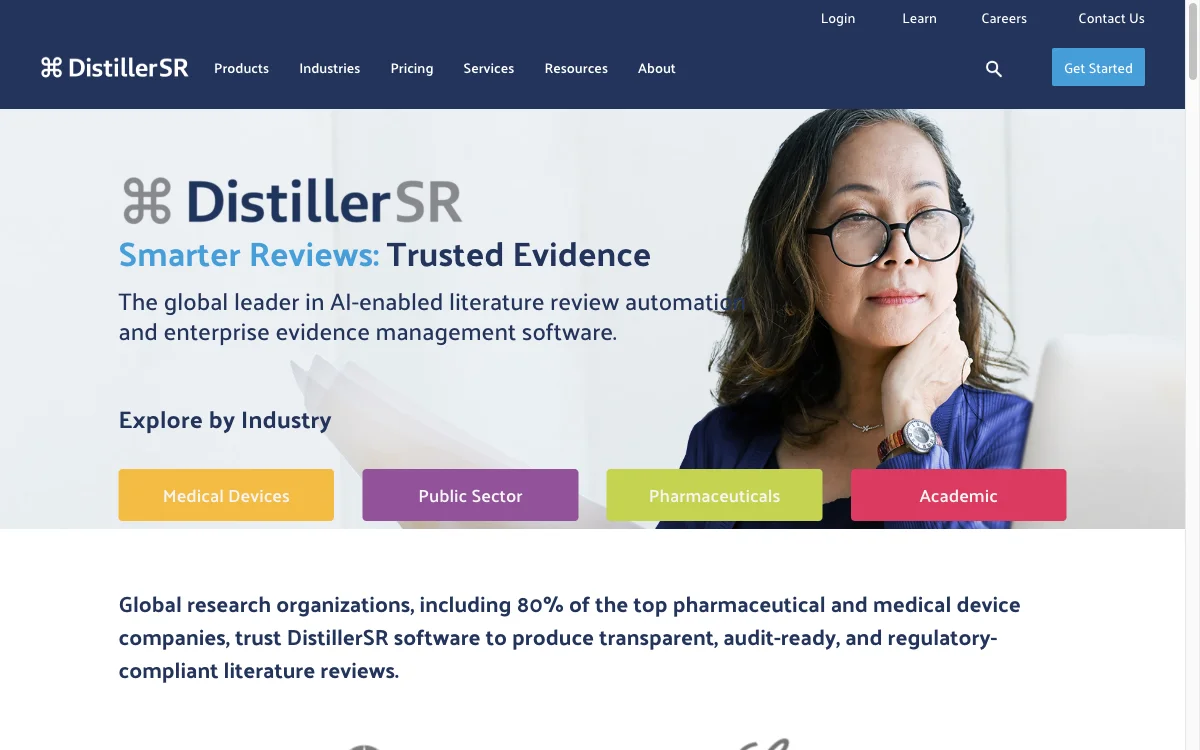 DistillerSR: AI 기반 문헌 검토 및 증거 관리 소프트웨어