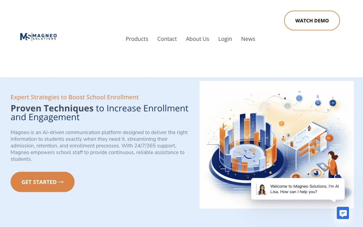 Magneo: AI-платформа для эффективного увеличения зачисления в школах