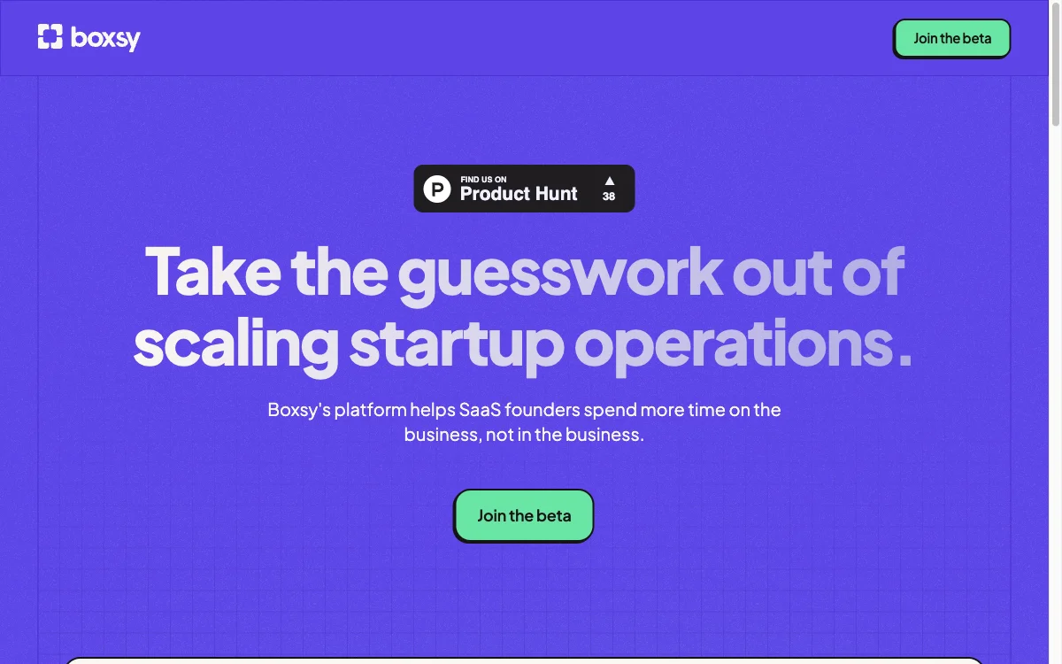 Boxsy.io: Streamlining Startup Operations with AI