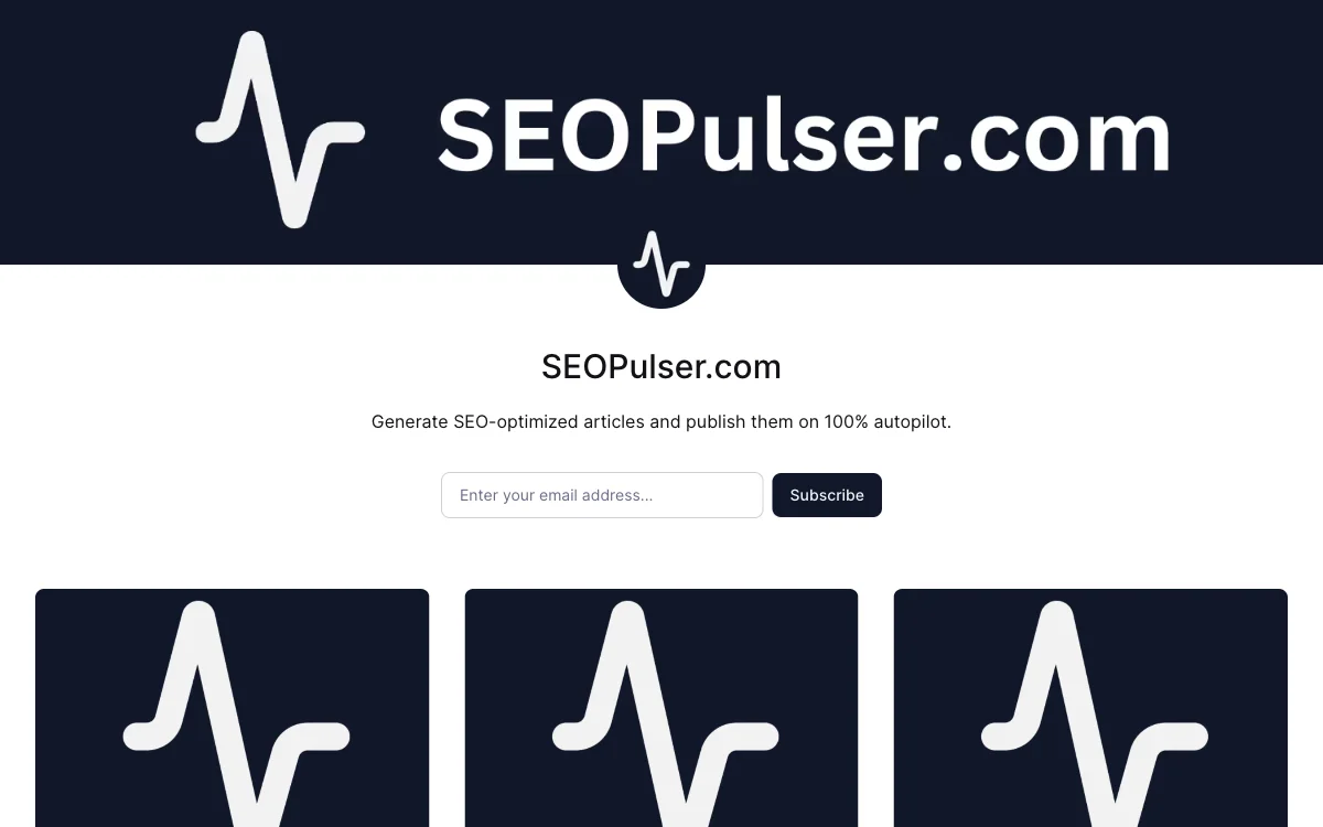 SEOPulser.com: Automate SEO Article Generation