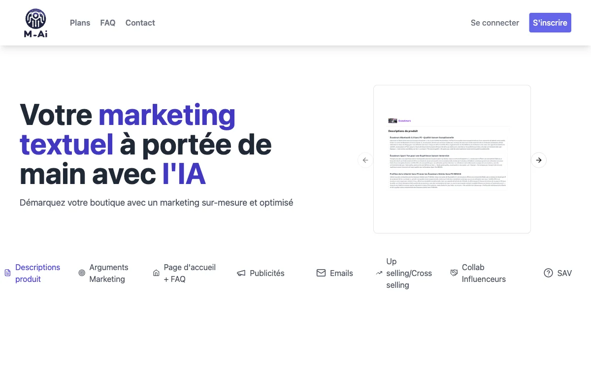 M_AI: Your AI-Powered Textual Marketing Solution for Success