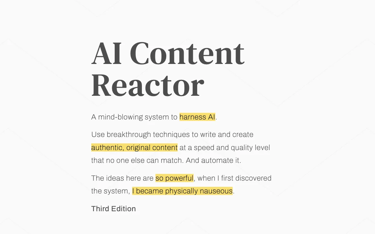 AI Content Reactor: إنشاء محتوى أصلي بسرعة و ποιότητα لا مثيل له باستخدام الذكاء الاصطناعي