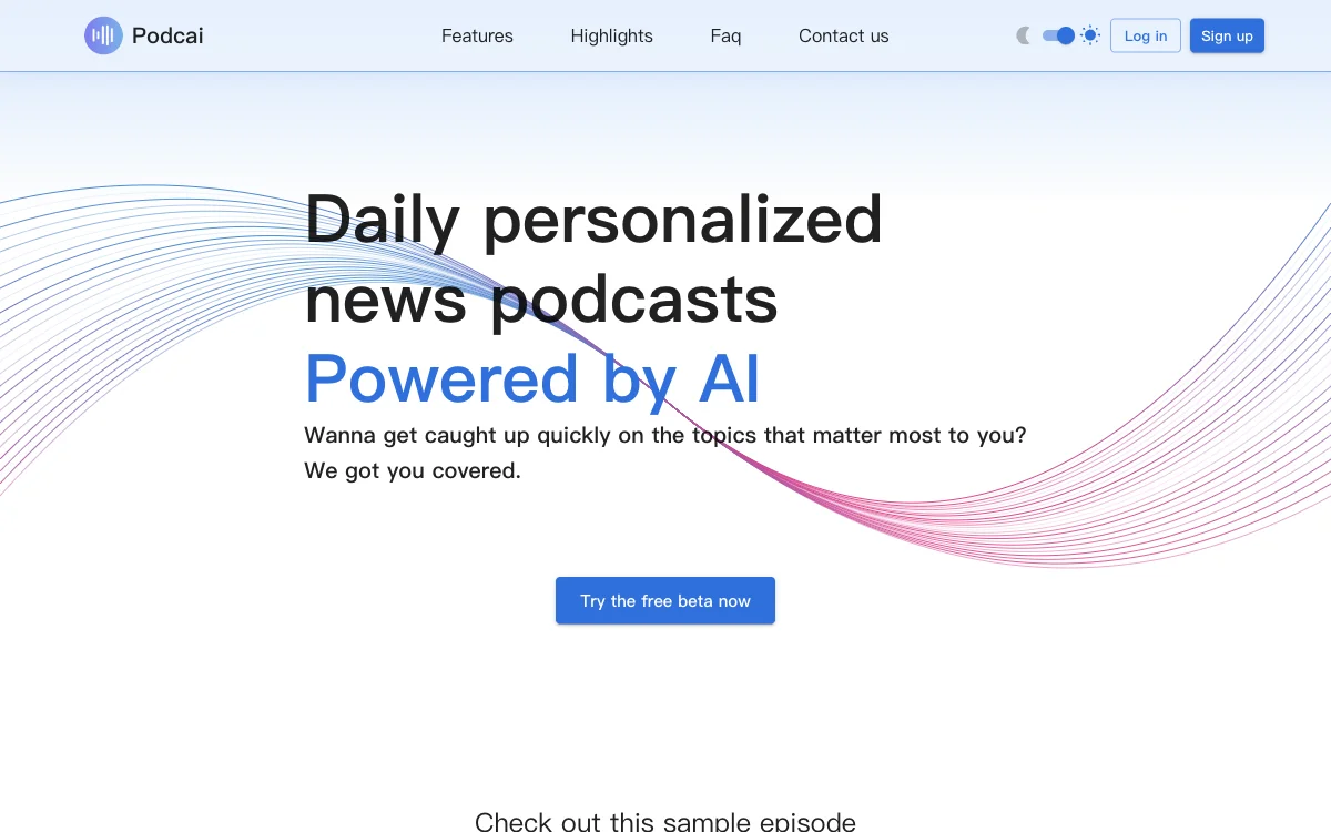 Podcai - Personalized AI News Podcasts