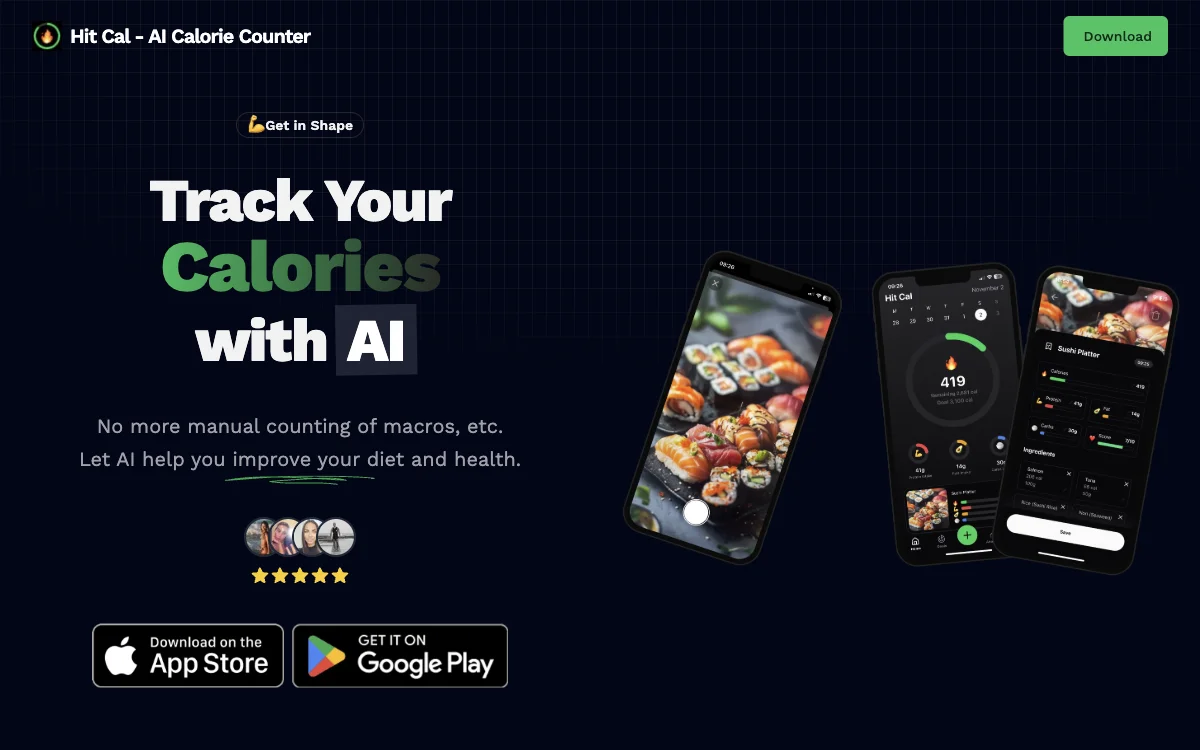 Hit Cal - AI Calorie Counter: Simplify Your Diet and Health Tracking with AI