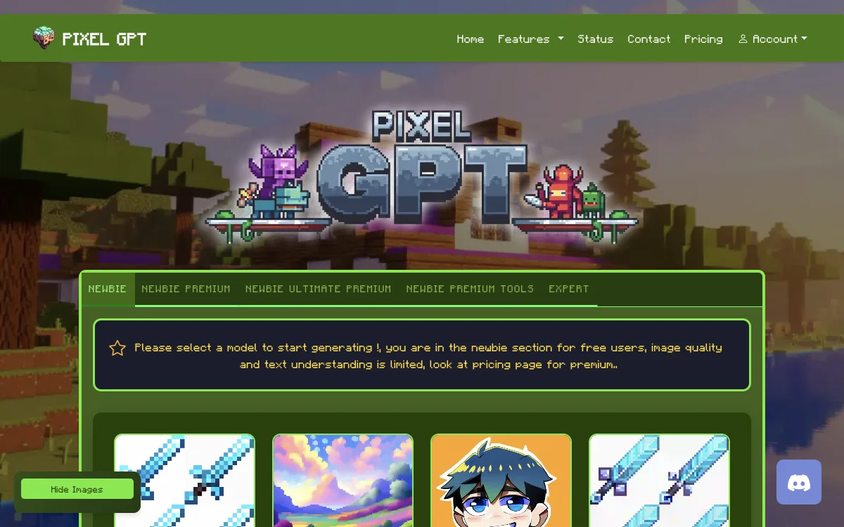 أداة PIXEL GPT لإنشاء محتوى مرئي