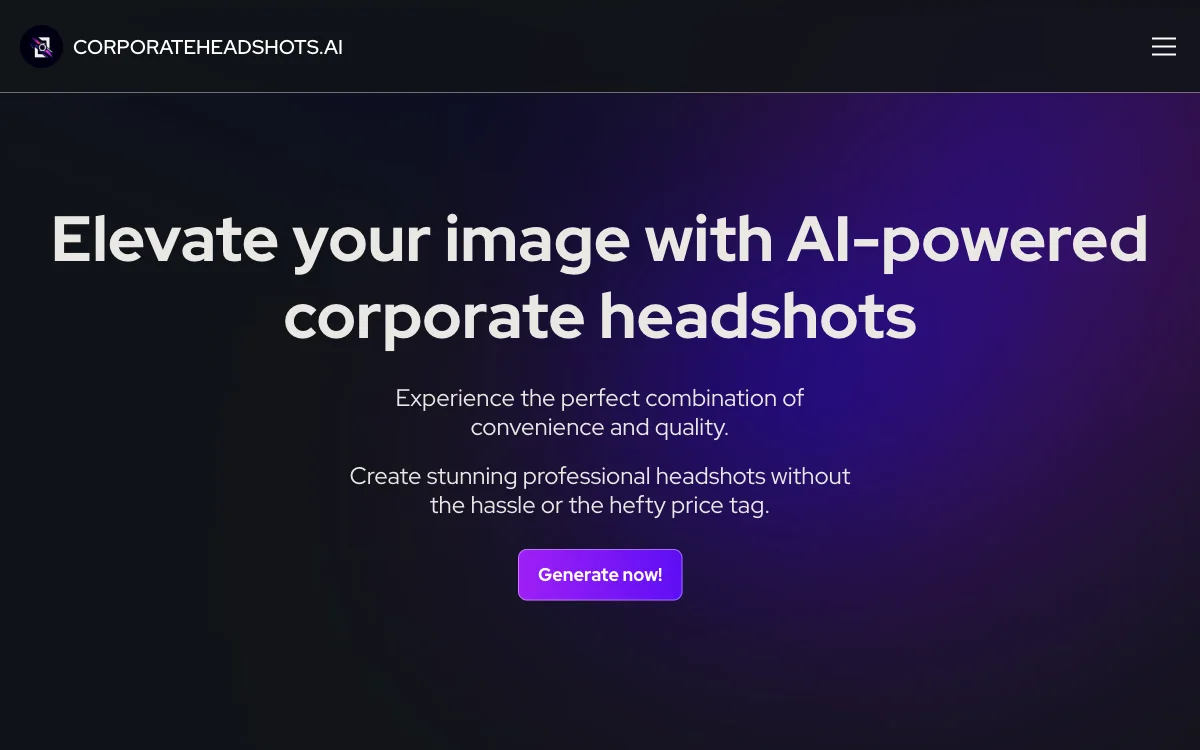 CORPORATEHEADSHOTS.AI: رفع مستوى صورك الرأسية بذكاء اصطناعي