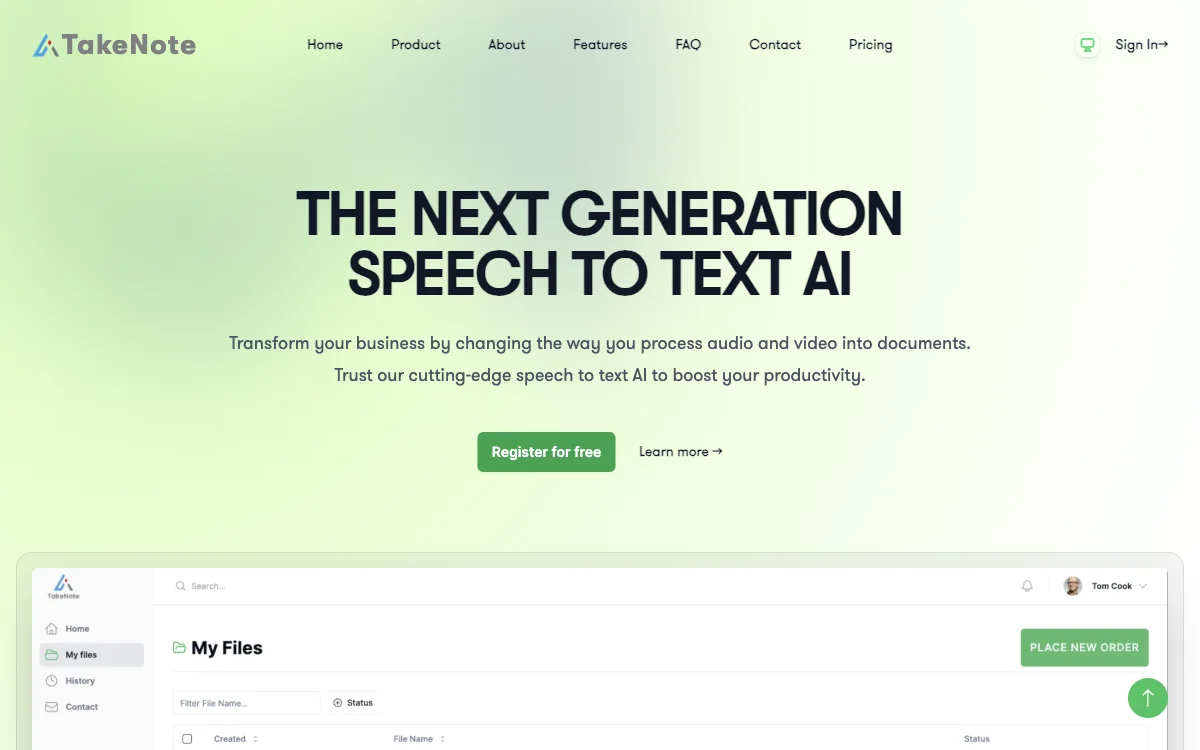 TakeNote.ai: Transforming Business with Speech to Text AI