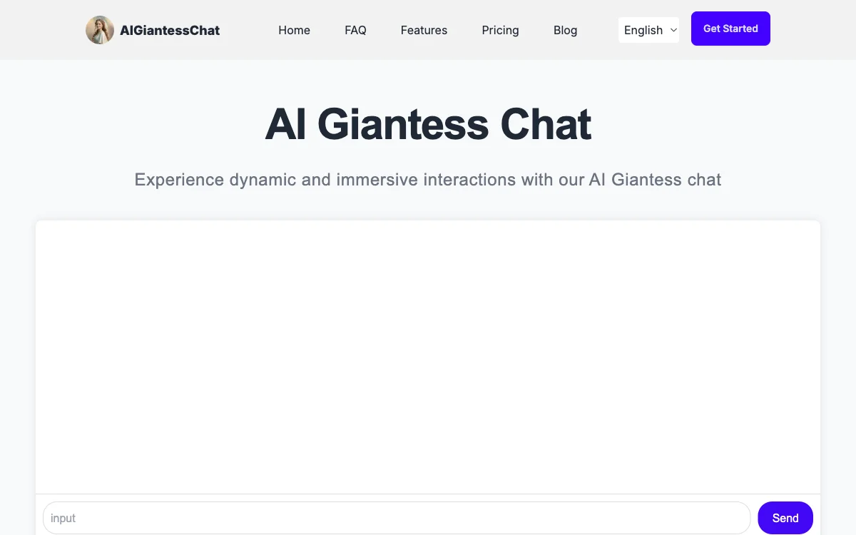 AI Giantess Chat: المحادثات الواقعية مع الغنيمة الشخصية باستخدام الذكاء الاصطناعي