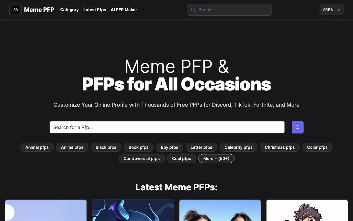 MemePFP：满足多样需求的 PFPs 宝库