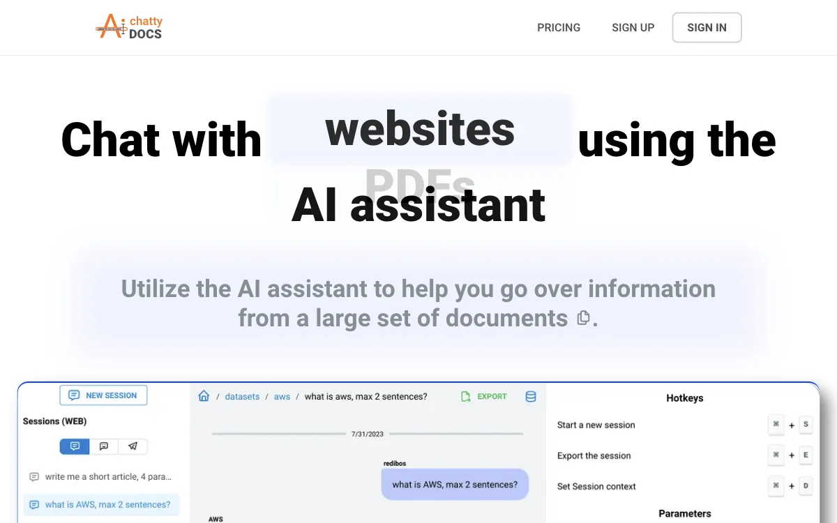 ChattyDocs: المساعد الذكائى الاصطناعي الخاص بك للمستندات