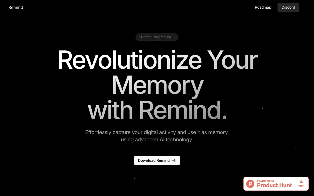 Remind AI - 利用先进AI技术提升您的记忆和工作效率