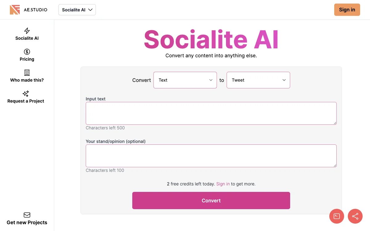 Socialite AI - Transform Content with Ease