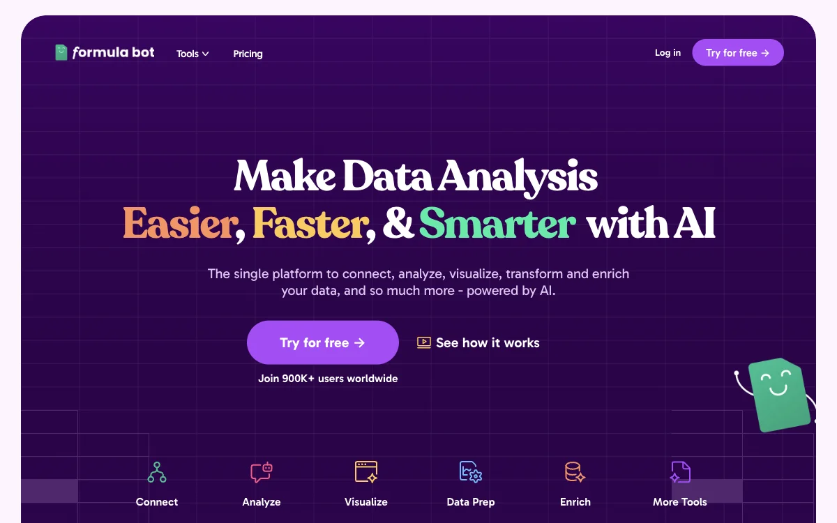 AI Data Analysis - Formula Bot：让数据分析更轻松、快速、智能