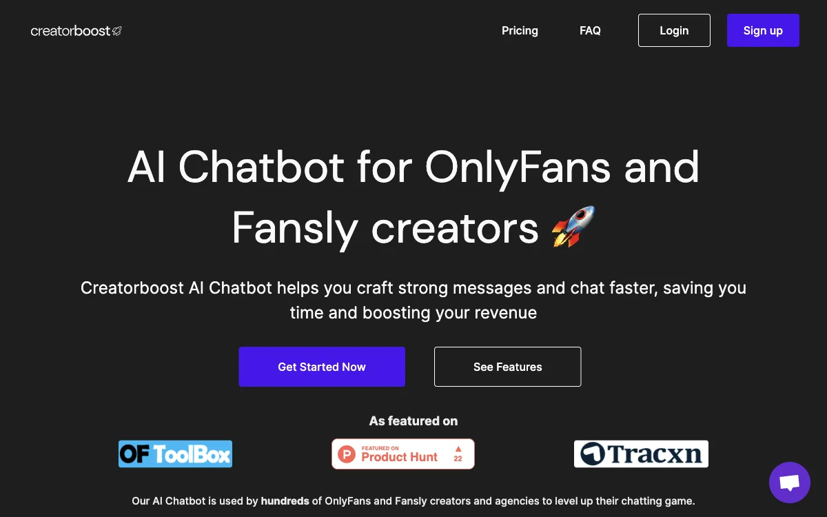 Creatorboost AI Chatbot: สำหรับผู้สร้าง OnlyFans และ Fansly เพื่อเพิ่มรายได้และประหยัดเวลา