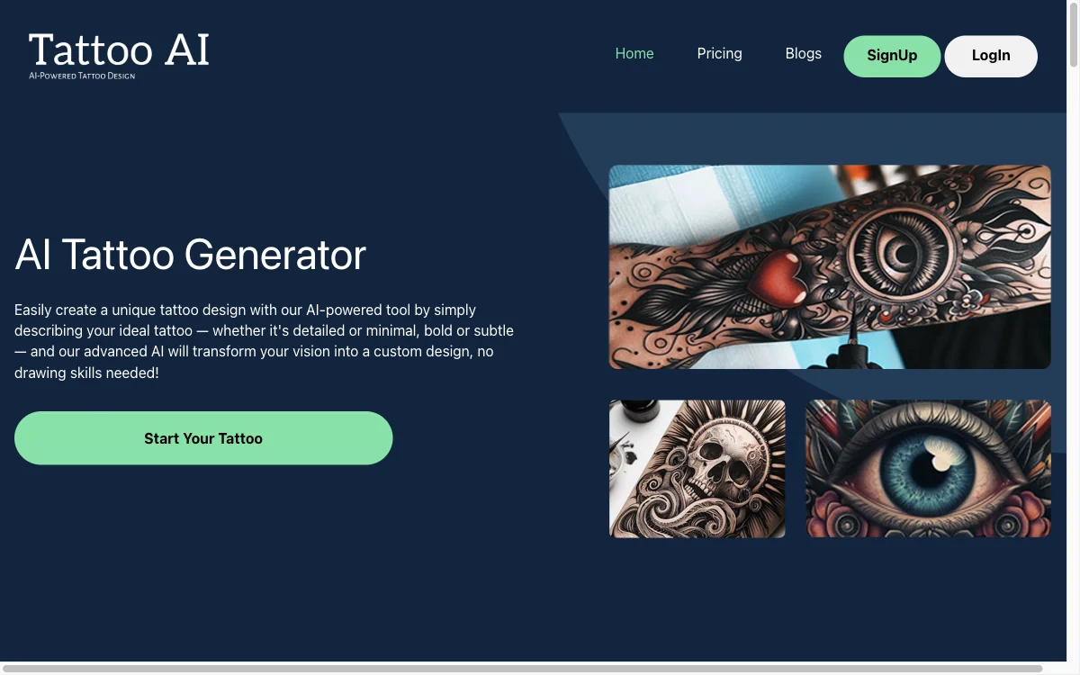 AI-Powered Tattoo Design with AI Tattoo Generator