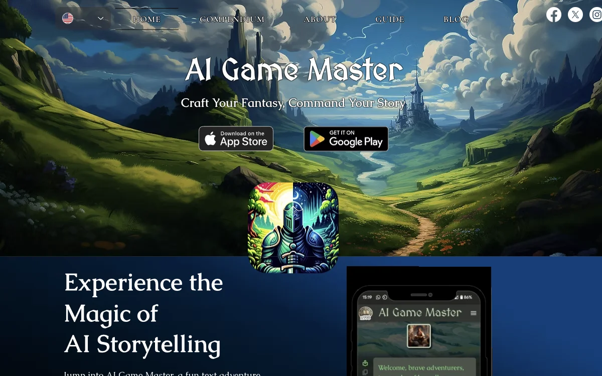 AI Game Master - Craft Your Fantasy, Command Your Story