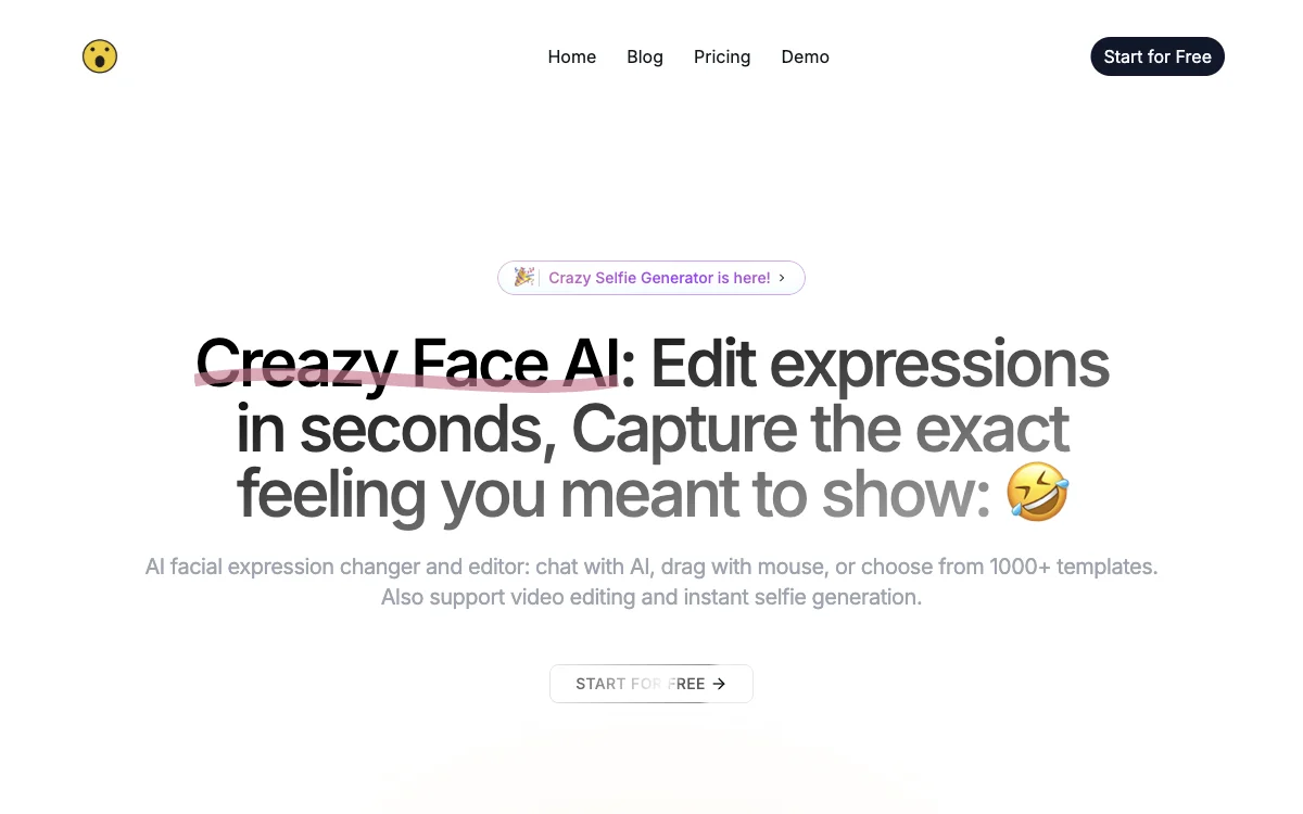 CrazyFace AI: Transform Your Facial Expressions