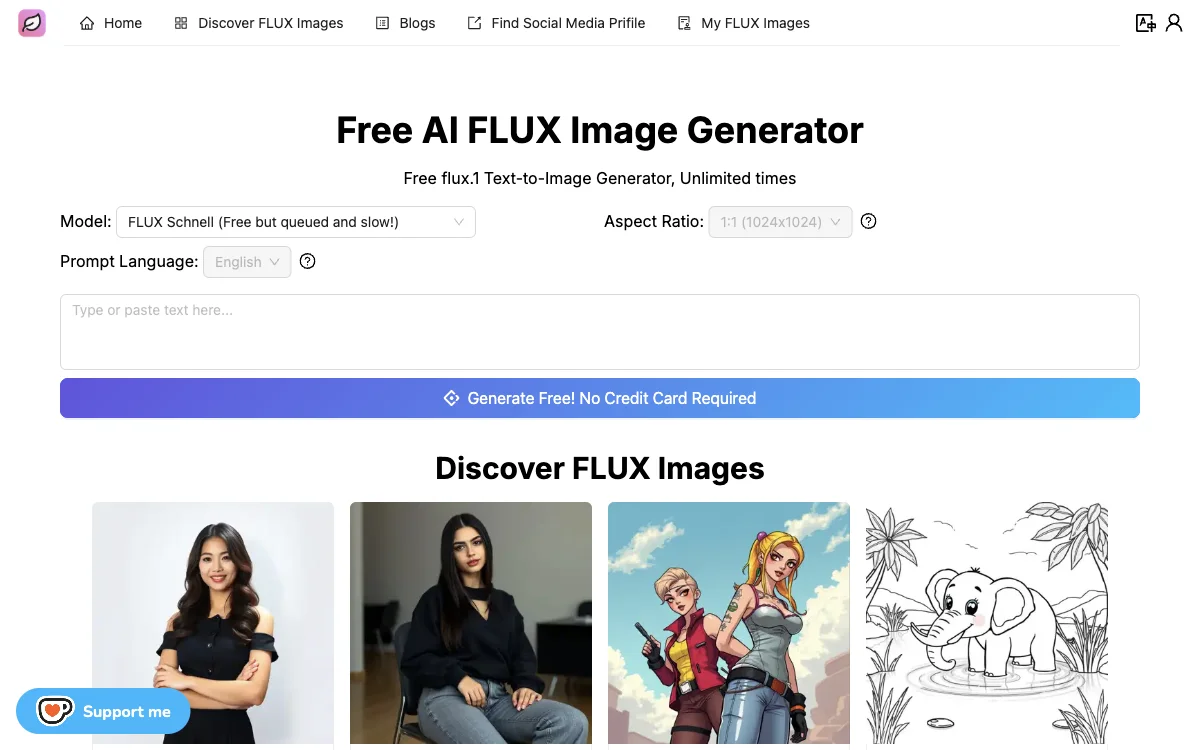 FLUX Image Generator: Transform Text into Visuals with AI