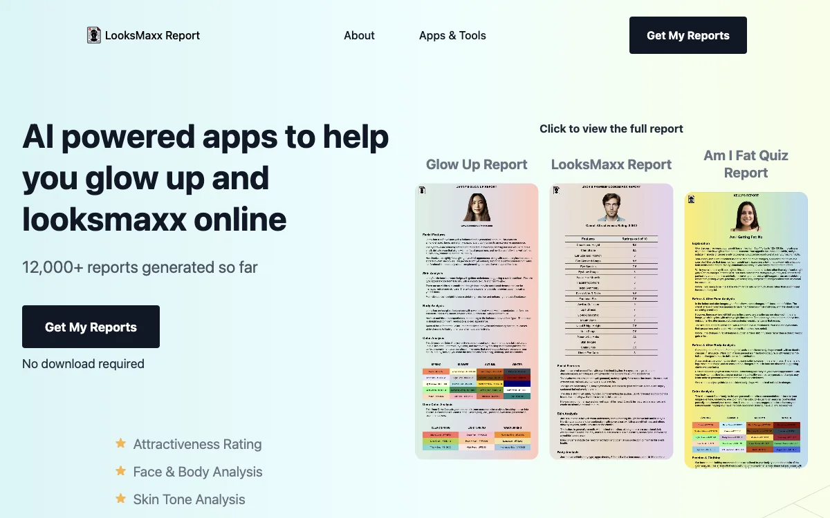 Enhance Your Appearance with LooksMaxx Report's AI Tools