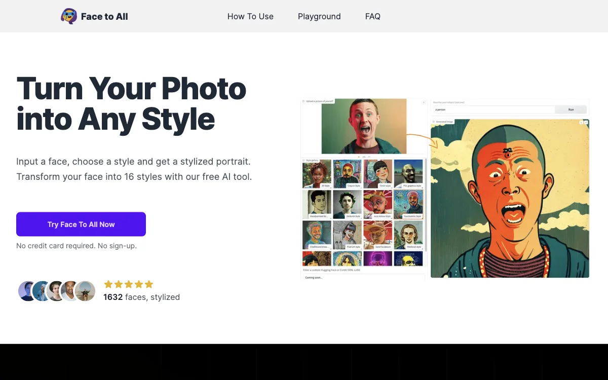 Face to All - Transform Your Photos with AI