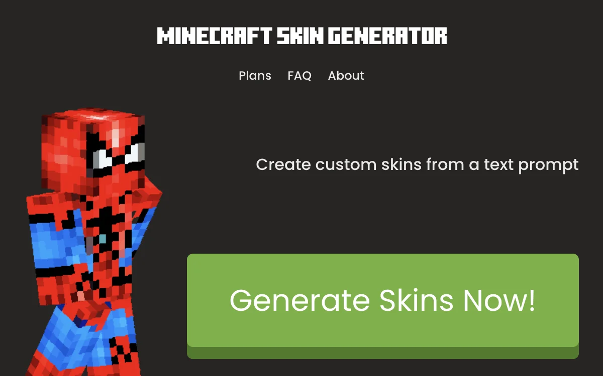 Create Unique Minecraft Skins with AI - Minecraft Skin Generator