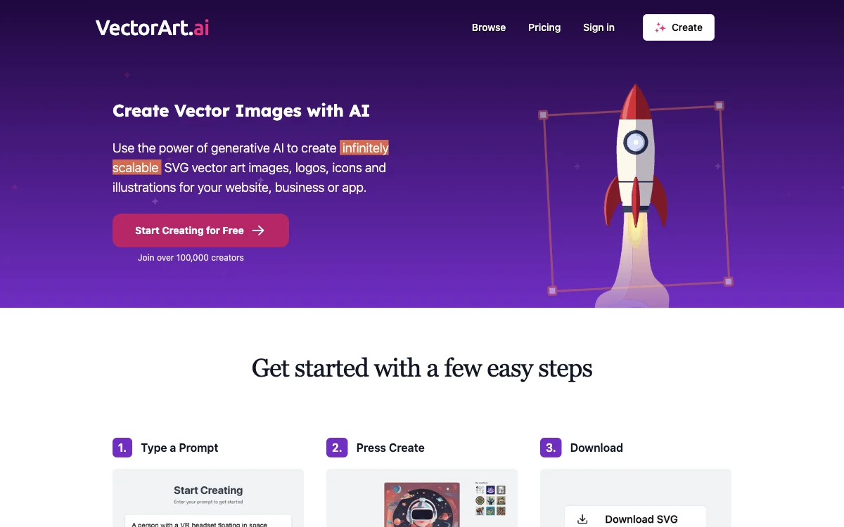 VectorArt.ai: Generate Stunning Vector Images with AI for Your Projects