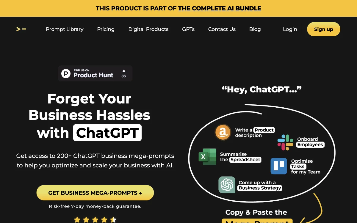 200+ ChatGPT Mega-Prompts for Business - God of Prompt: Optimize and Scale Your Business with AI