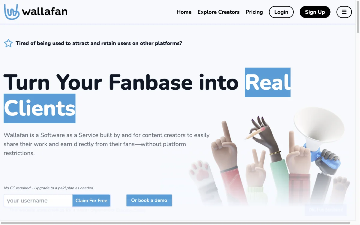 Wallafan: Empowering Content Creators to Earn Directly from Fans