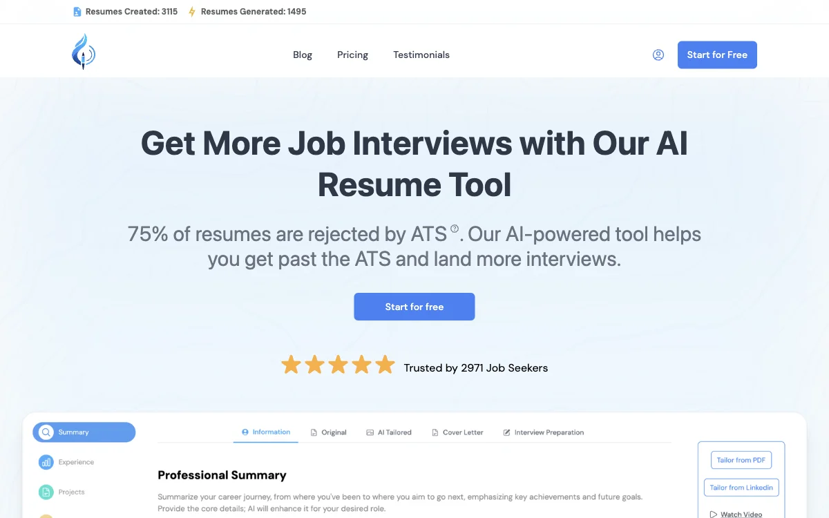 Magic Resume: AI-Powered Tool for More Job Interviews