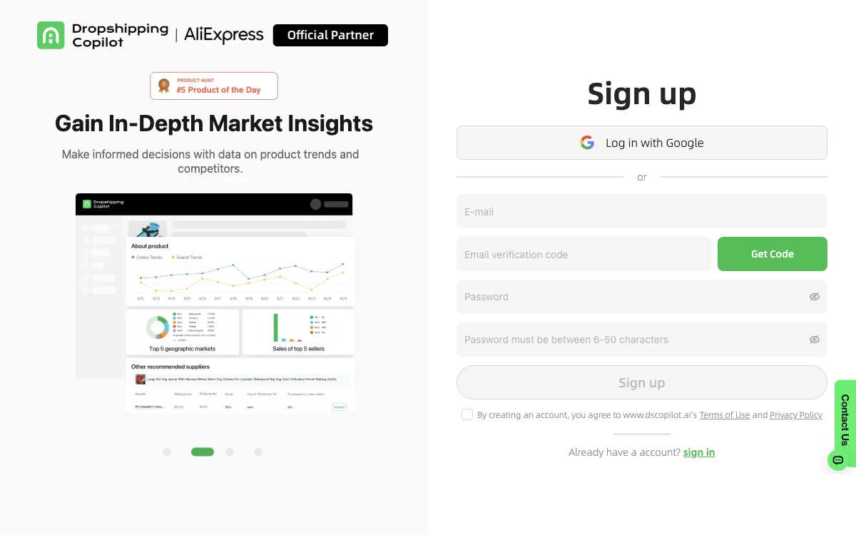 Dropshipping Copilot: Simplify Global AliExpress Dropshipping with AI for Business Growth