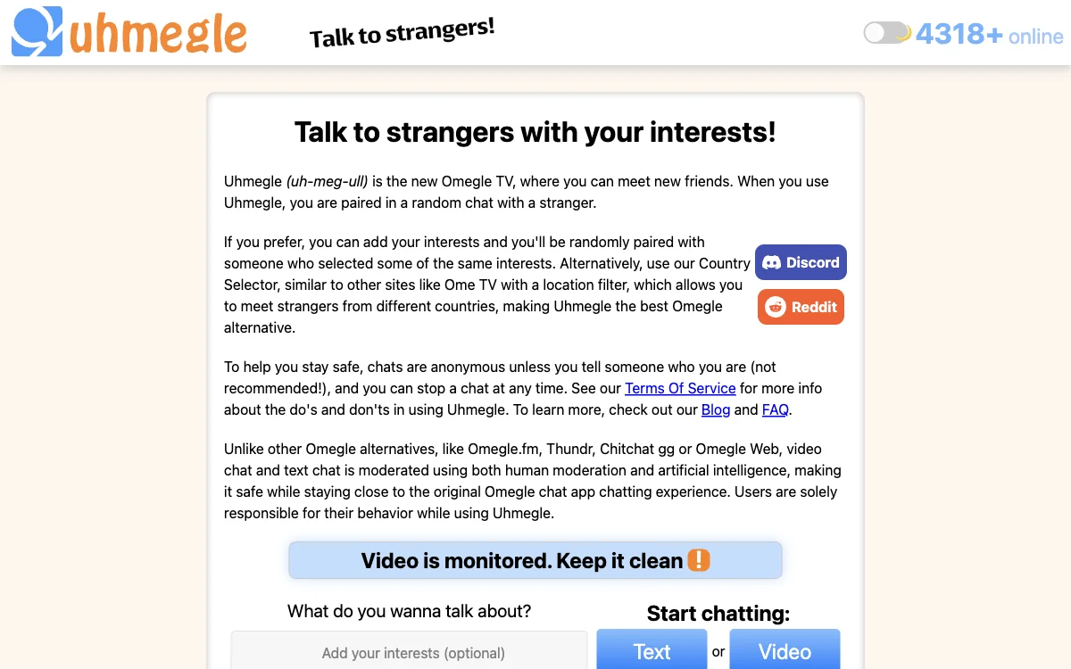 Uhmegle: The Premier Omegle Alternative for Engaging Chats