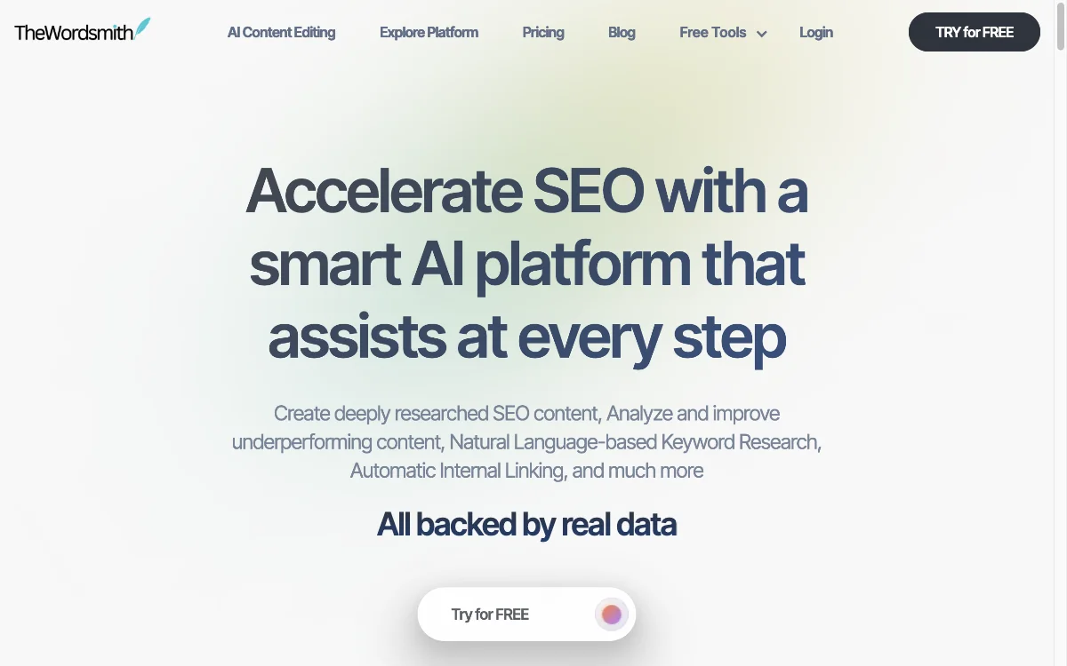 TheWordsmith.ai | Accelerate SEO for the Future of Search