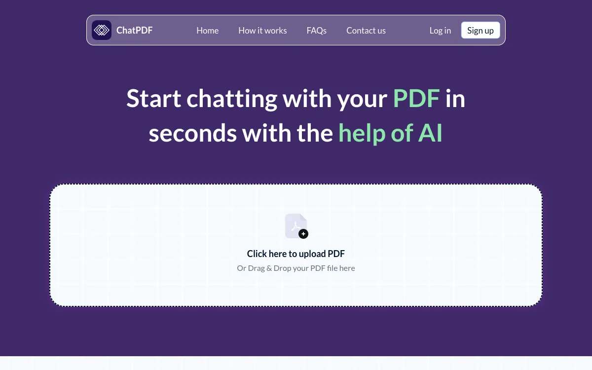 ChatPDF Free: التفاعل الذكي مع مستندات PDF