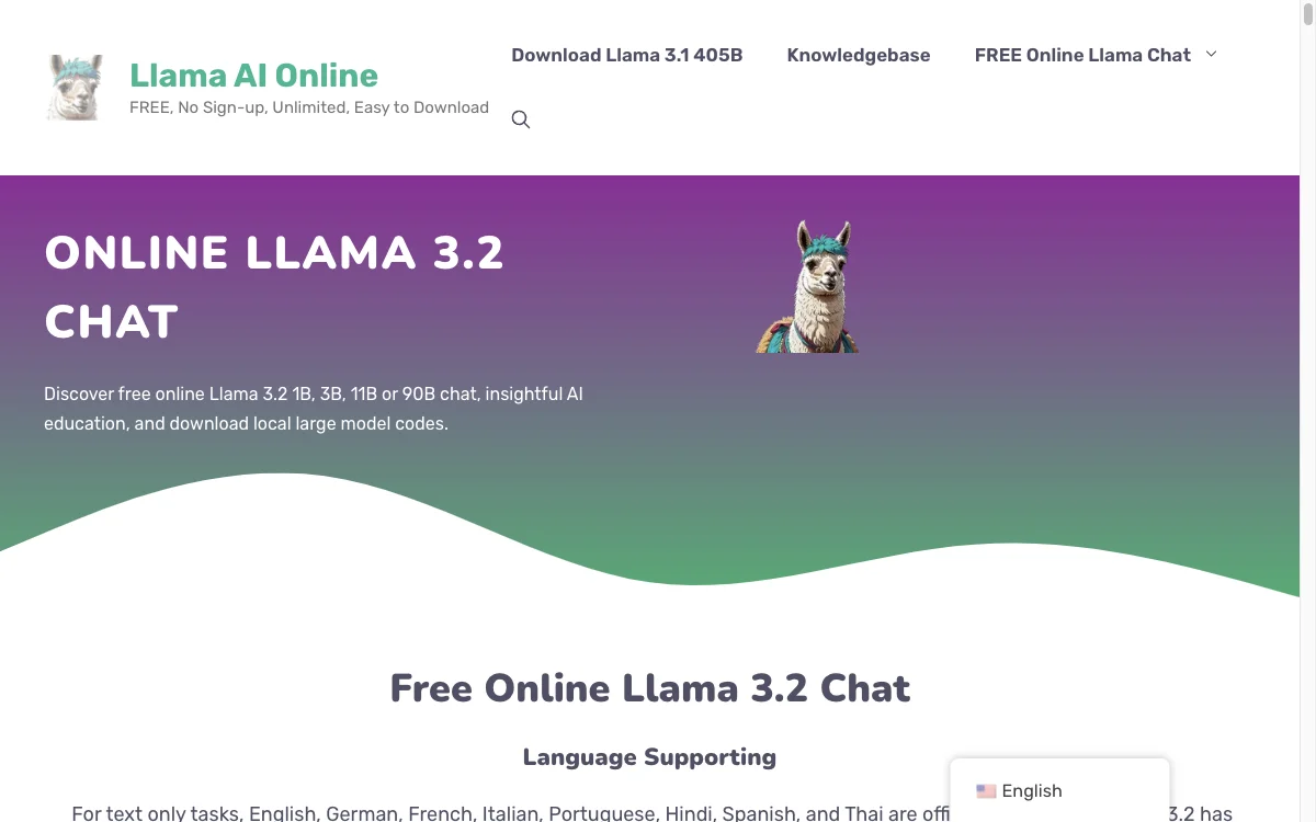 Llama 3.2在线聊天：免费且功能强大的智能助手，支持1B、3B、11B或90B