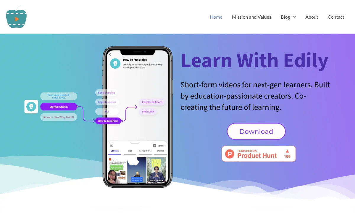 Edily – Revolutionizing Learning with AI-Powered Short-Form Videos