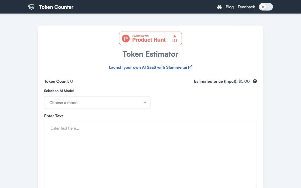 Token Counter: Estimate Costs for Any AI Model with Accurate Token Counting