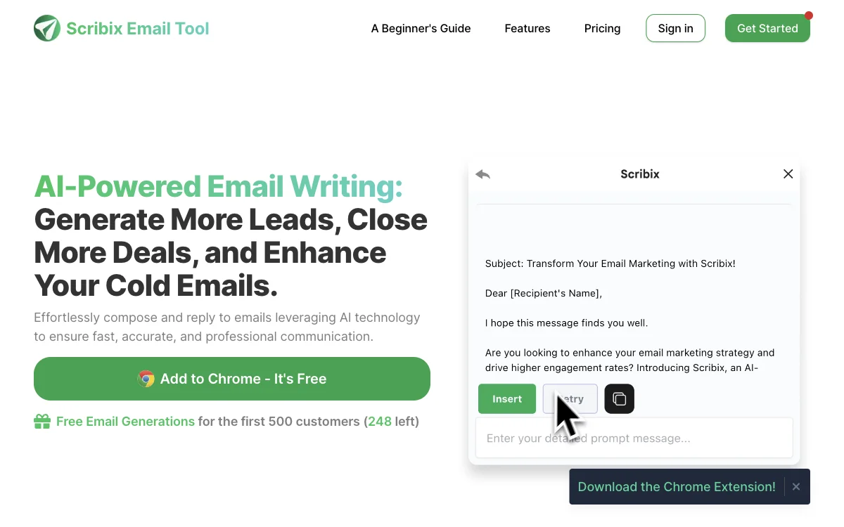 Scribix Email Tool - Viết Email Hiệu Quả Với AI