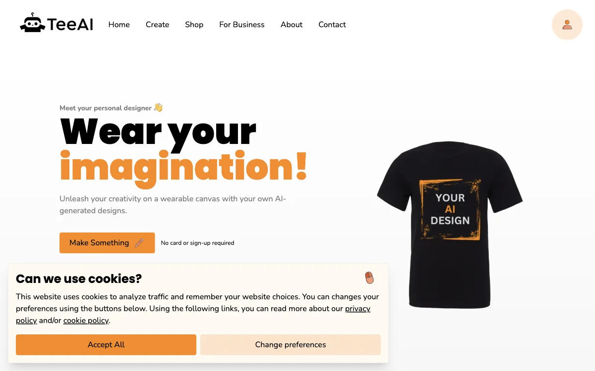 TeeAI: Wear Your Imagination with AI-Generated Designs