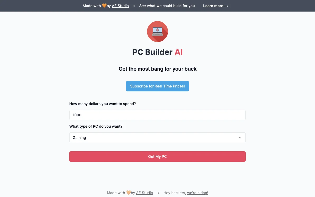 PC Builder AI：按需打造电脑，尽享超值体验