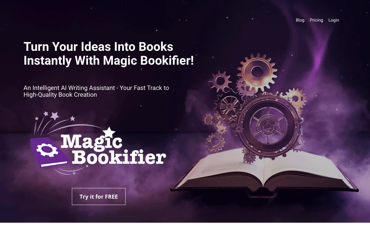 Magic Bookifier - Trợ lý viết AI và tạo câu chuyện