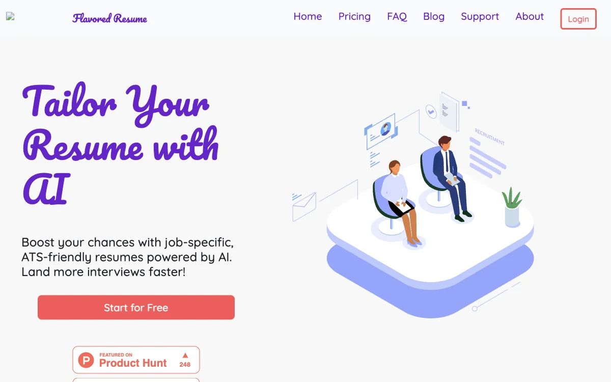 Tailor Your Resume with AI - Flavored Resume | Land More Interviews