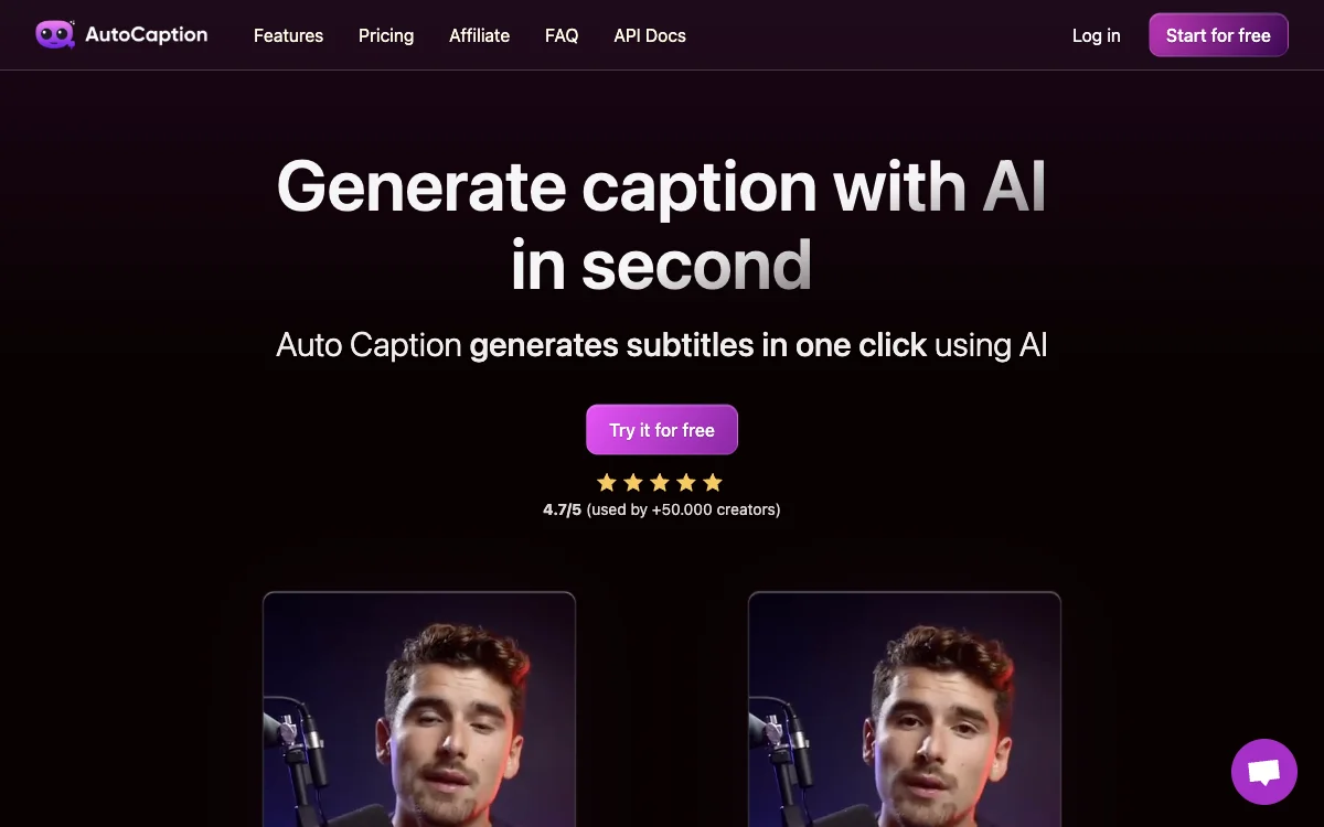 Auto Caption AI - الاستخدام السهل