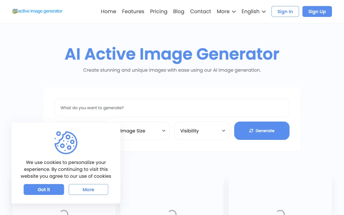 Active Image Generator - AI驱动的独特和自定义图像生成工具