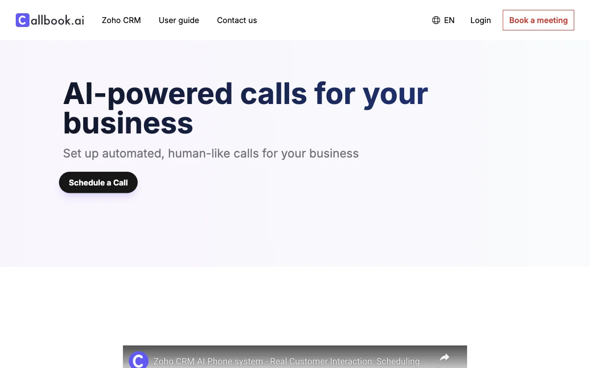 Callbook.ai: Streamlining Business Calls with AI